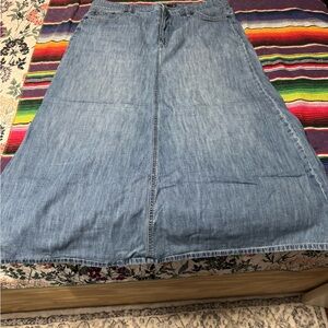 Ralph Lauren Light Blue A-Line Denim Skirt